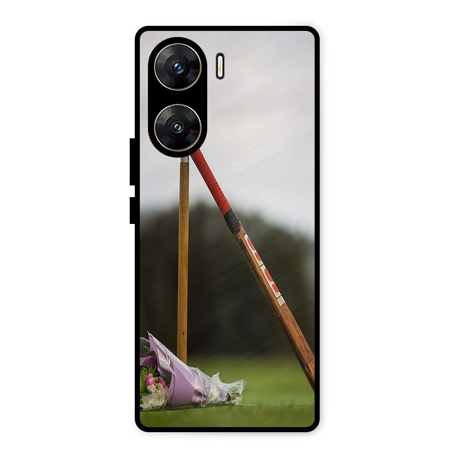 Bat Wicket Metal Back Case for Vivo V29e