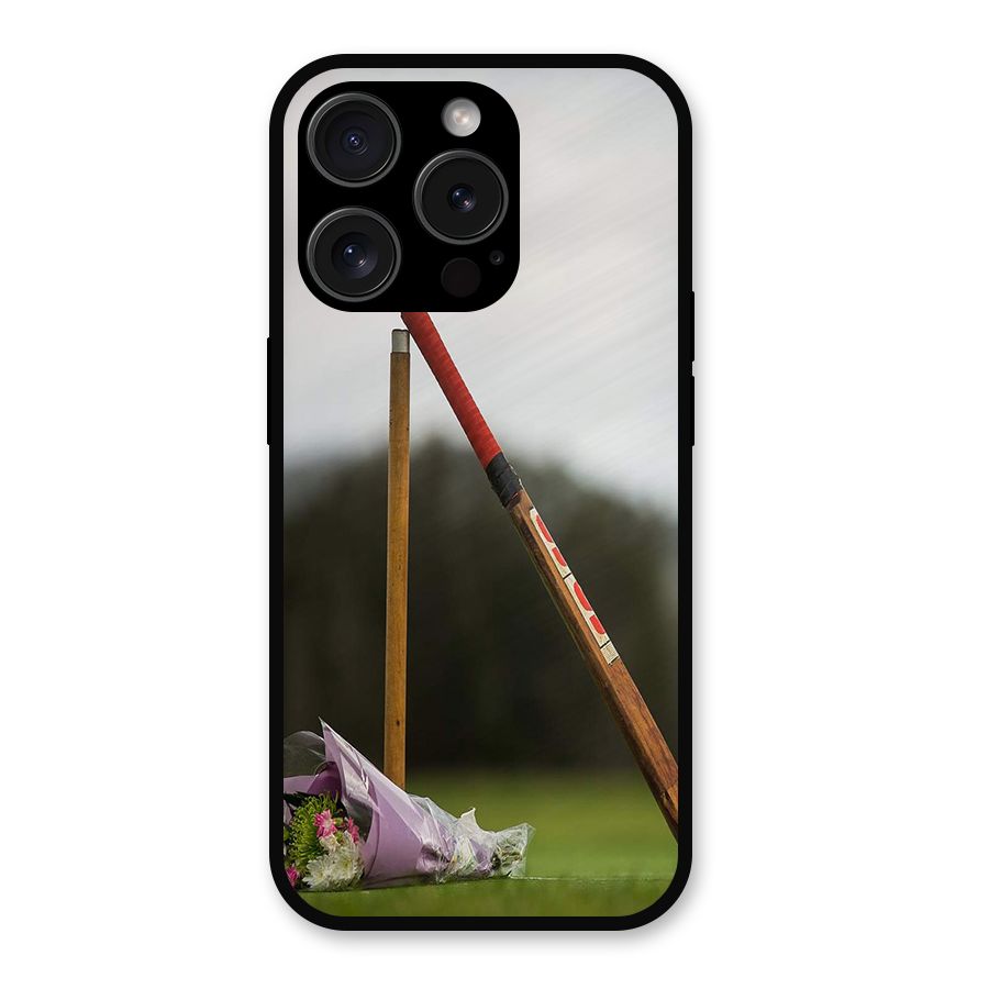 Bat Wicket Metal Back Case for iPhone 15 Pro
