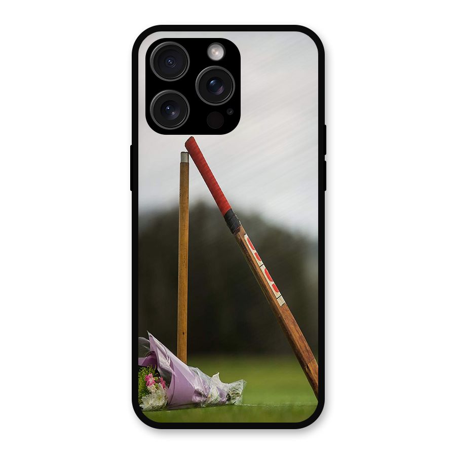 Bat Wicket Metal Back Case for iPhone 15 Pro Max
