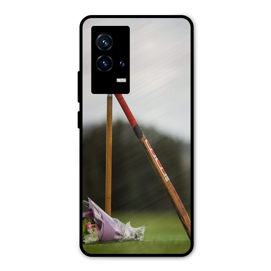 Bat Wicket Metal Back Case for iQOO 9 5G