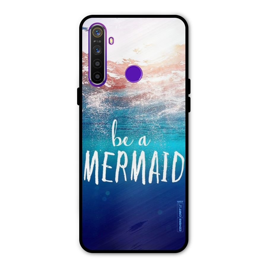 Be A Mermaid Glass Back Case for Realme 5s