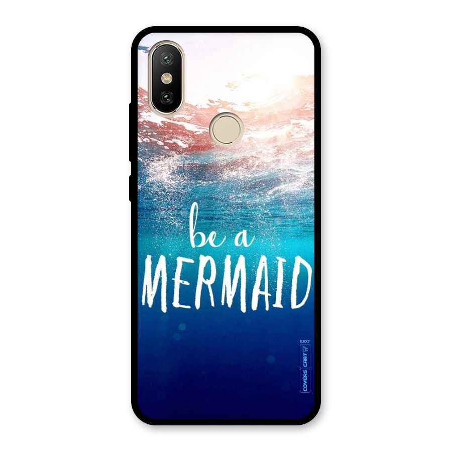 Be A Mermaid Glass Back Case for Redmi A2