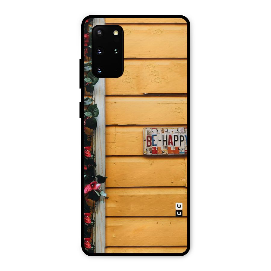 Be Happy Yellow Wall Metal Back Case for Galaxy S20 Plus