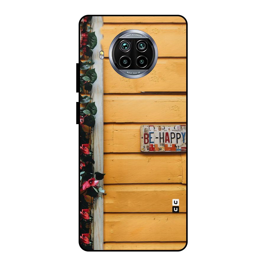 Be Happy Yellow Wall Metal Back Case for Mi 10i