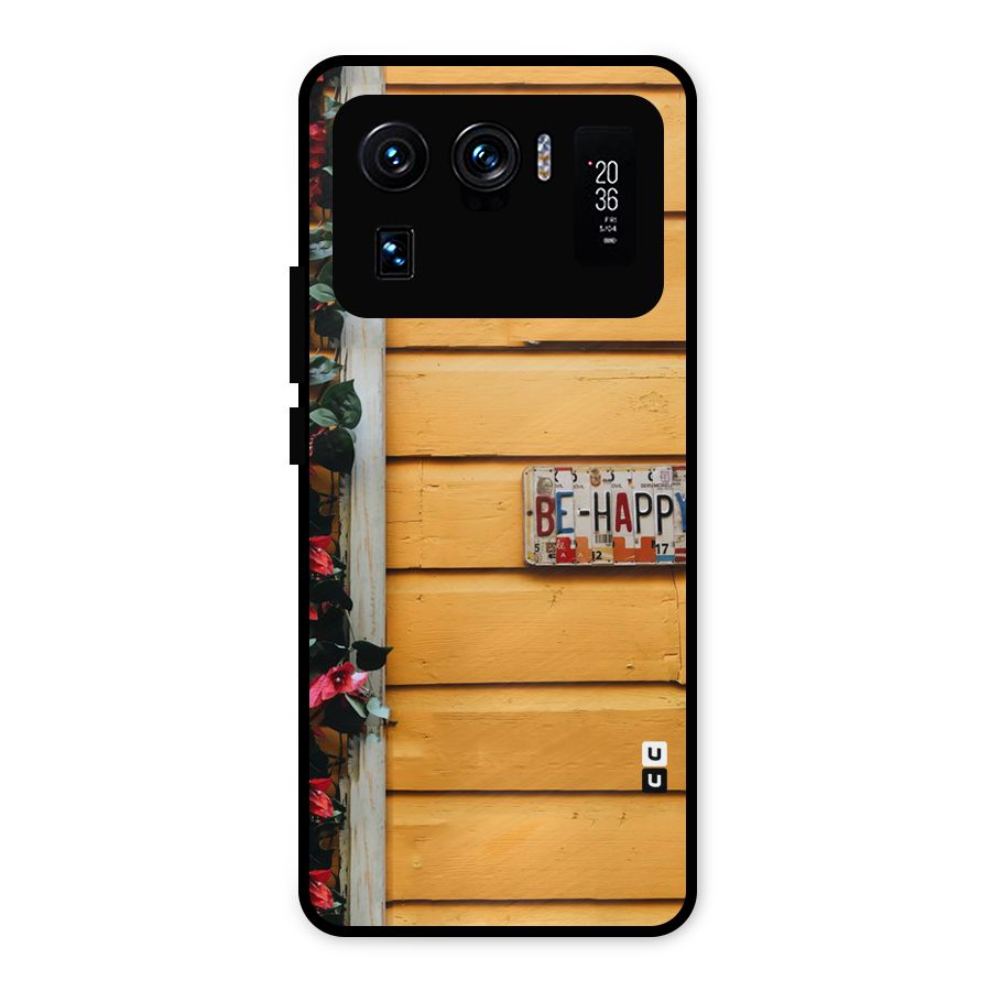 Be Happy Yellow Wall Metal Back Case for Mi 11 Ultra