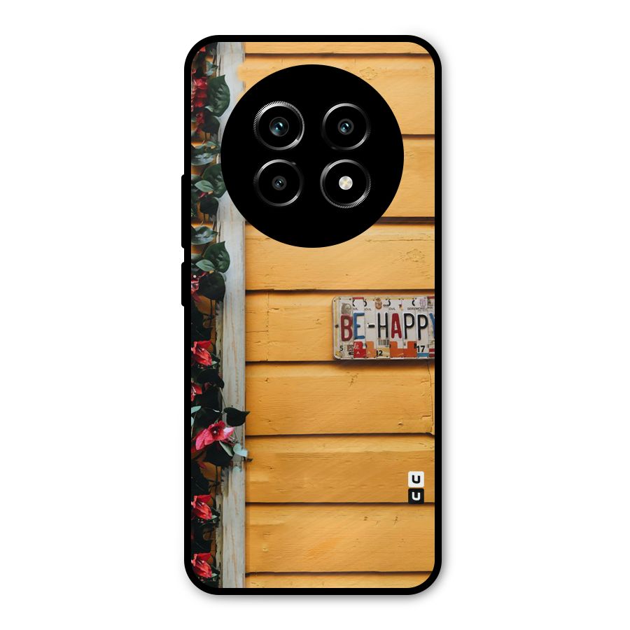 Be Happy Yellow Wall Metal Back Case for Realme 13 Pro