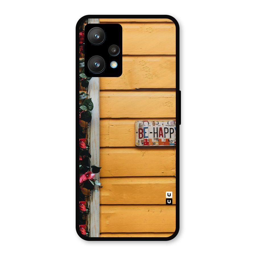 Be Happy Yellow Wall Metal Back Case for Realme 9 Pro Plus 5G