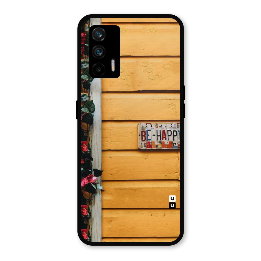 Be Happy Yellow Wall Metal Back Case for Realme GT 5G