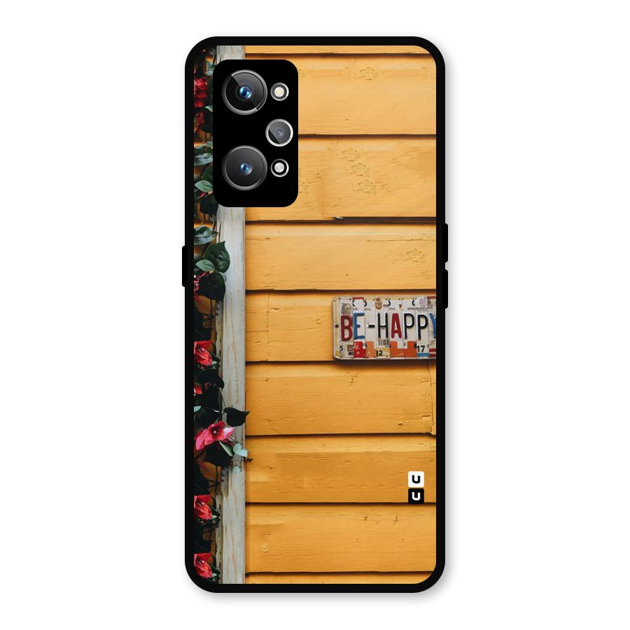 Be Happy Yellow Wall Metal Back Case for Realme GT Neo2