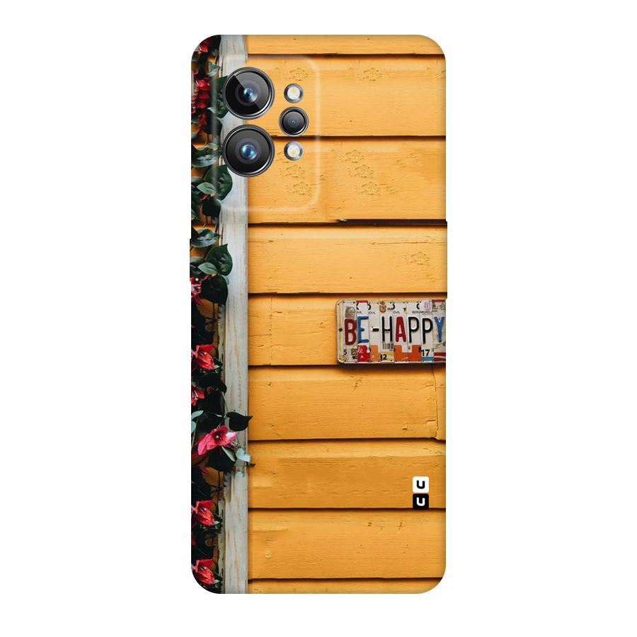 Be Happy Yellow Wall Original Polycarbonate Back Case for Realme GT2 Pro