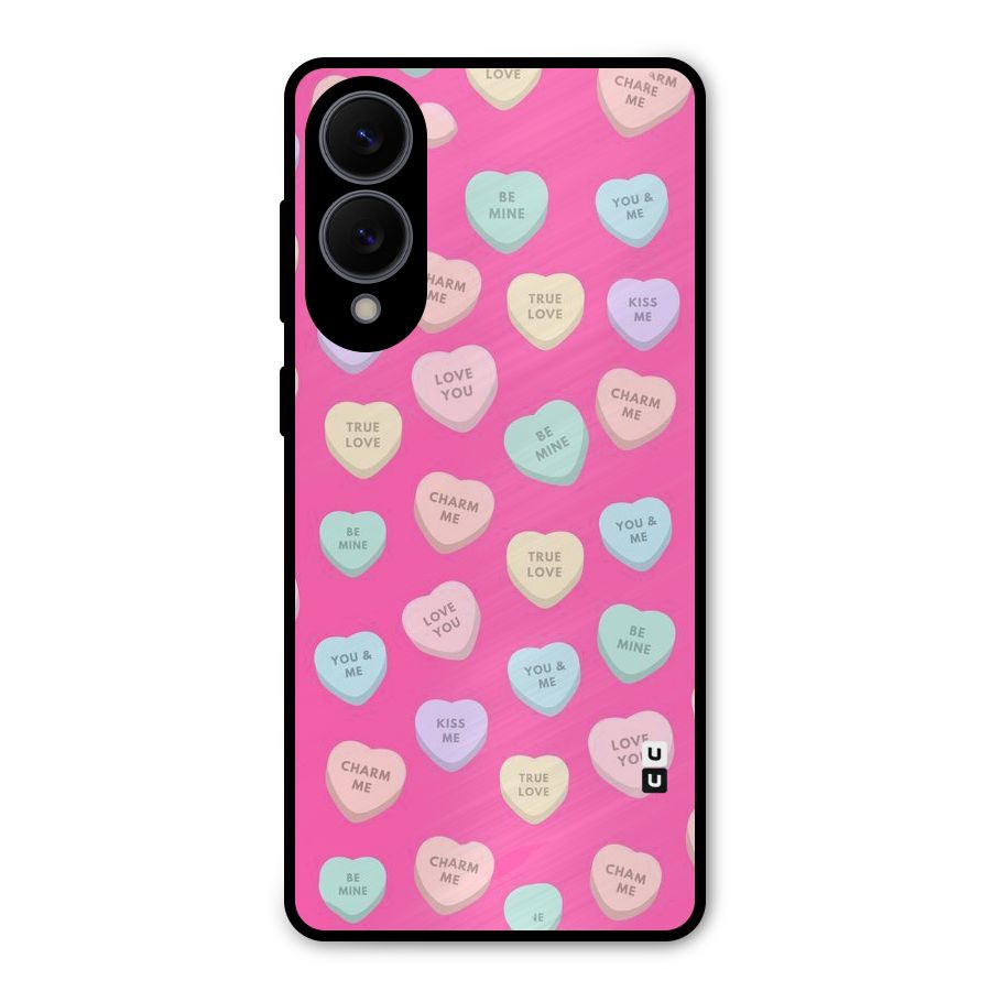 Be Mine Hearts Pattern Metal Back Case for Galaxy S25 Edge