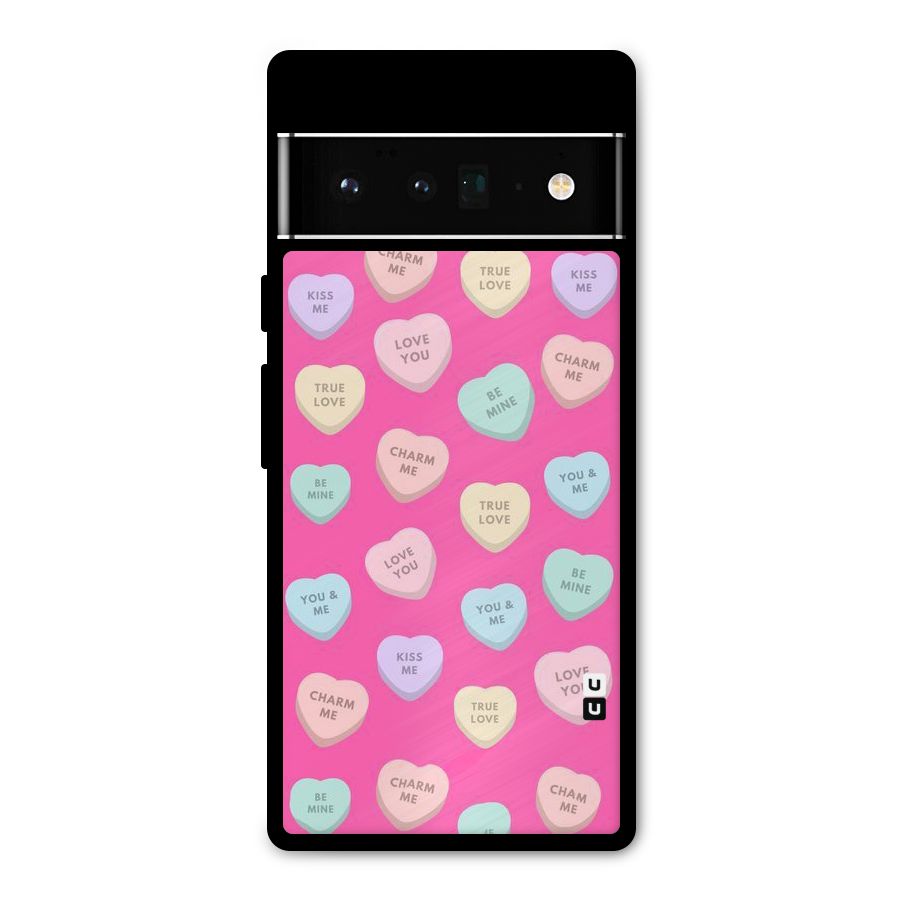 Be Mine Hearts Pattern Metal Back Case for Google Pixel 6 Pro