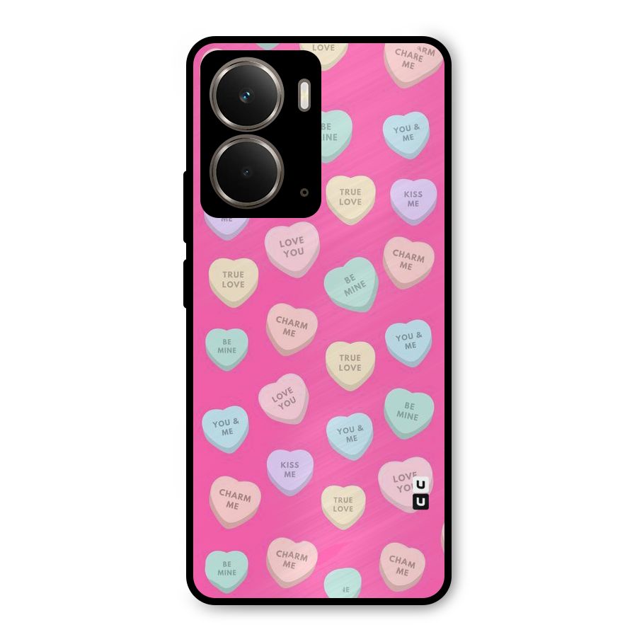 Be Mine Hearts Pattern Metal Back Case for Realme P3