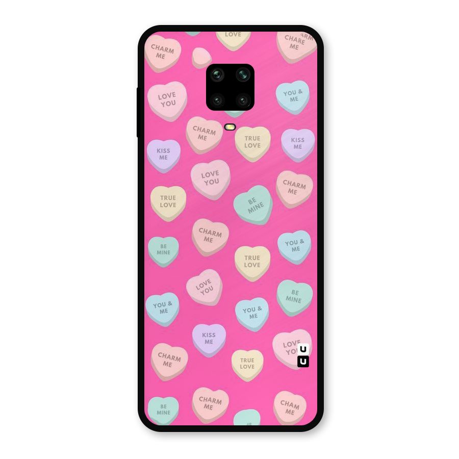 Be Mine Hearts Pattern Metal Back Case for Redmi Note 10 Lite