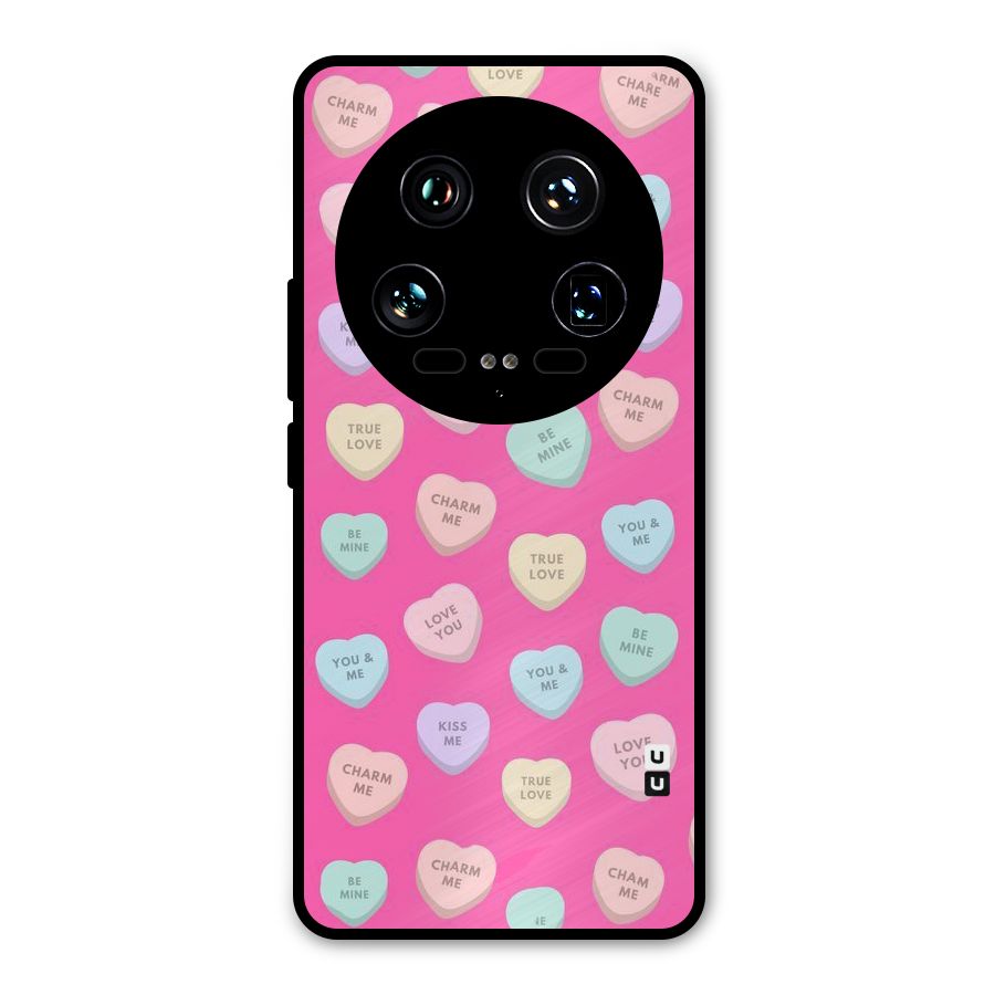 Be Mine Hearts Pattern Metal Back Case for Xiaomi 14 Ultra