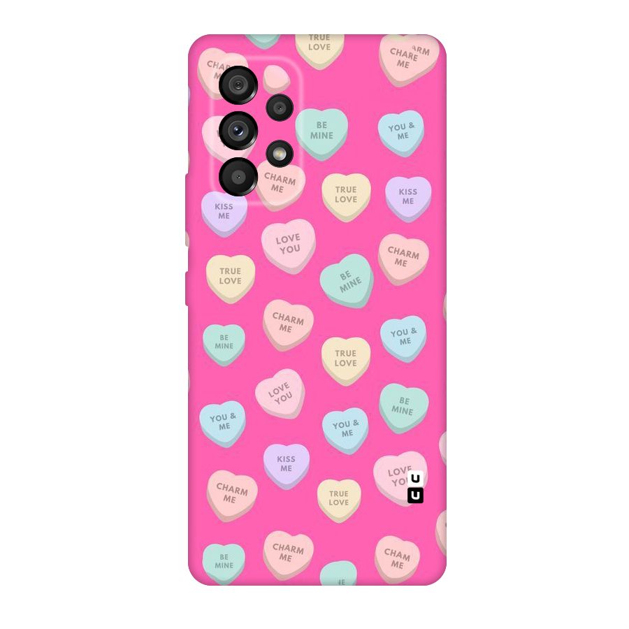 Be Mine Hearts Pattern Original Polycarbonate Back Case for Galaxy A53 5G