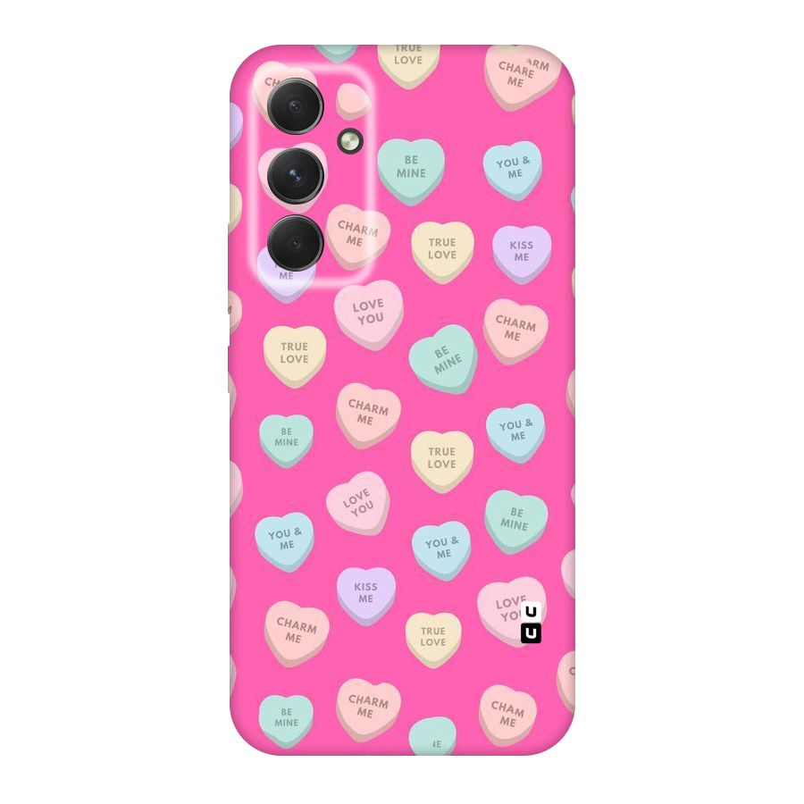 Be Mine Hearts Pattern Original Polycarbonate Back Case for Galaxy A54