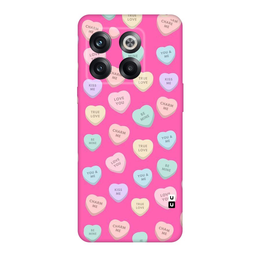 Be Mine Hearts Pattern Original Polycarbonate Back Case for OnePlus 10T