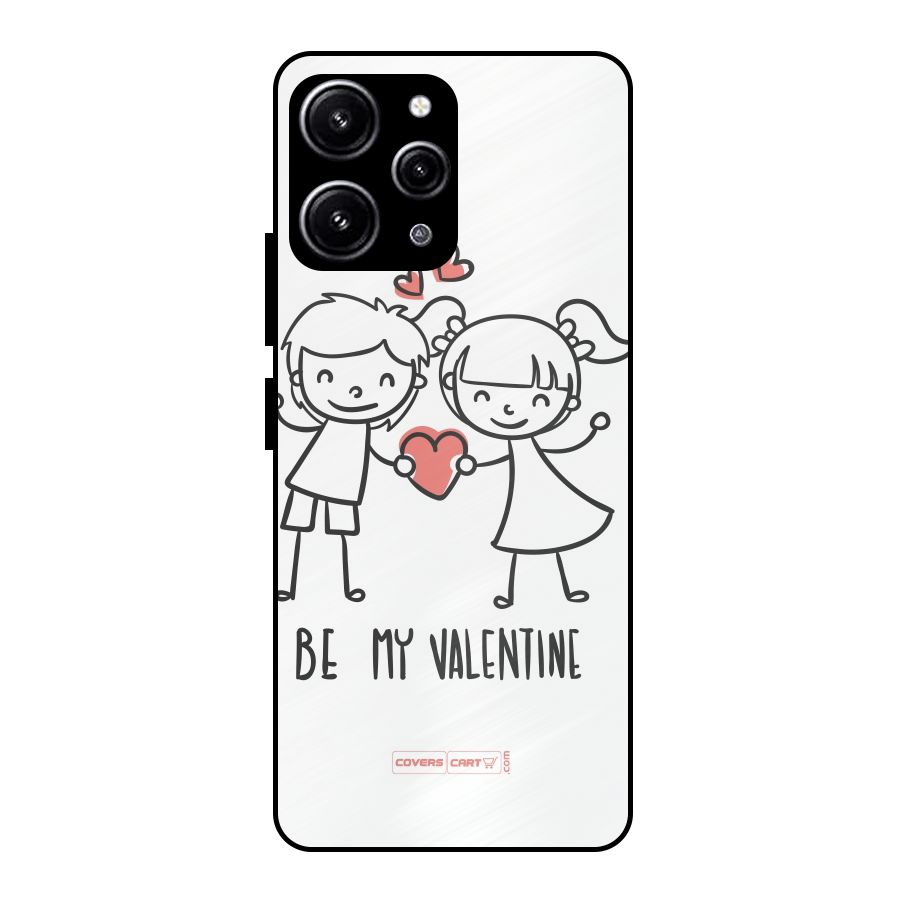 Be My Valentine Glass Back Case for Redmi 12 4G