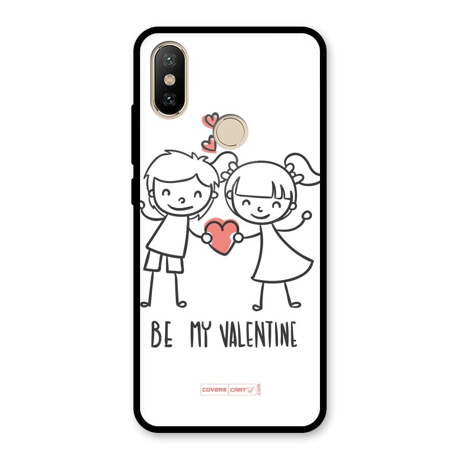 Be My Valentine Glass Back Case for Redmi A2