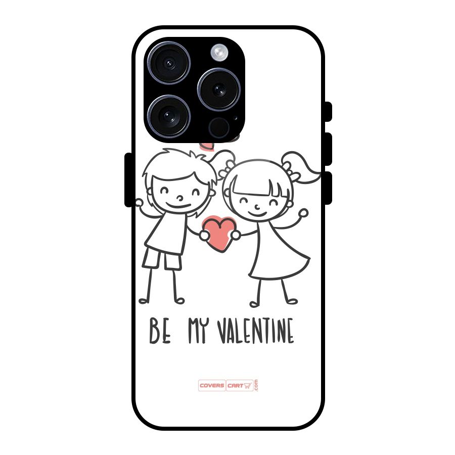 Be My Valentine Glass Back Case for iPhone 15 Pro