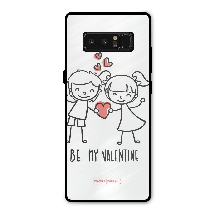 Be My Valentine Metal Back Case for Galaxy Note 8