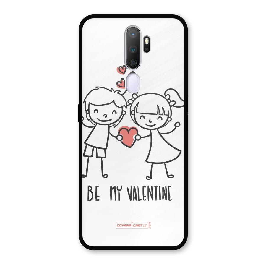 Be My Valentine Metal Back Case for Oppo A5 (2020)
