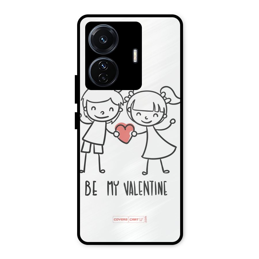 Be My Valentine Metal Back Case for Vivo T1 Pro