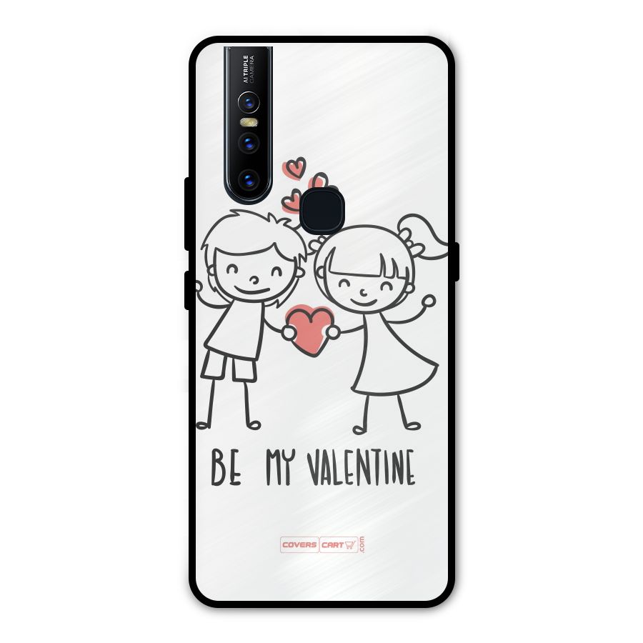 Be My Valentine Metal Back Case for Vivo V15