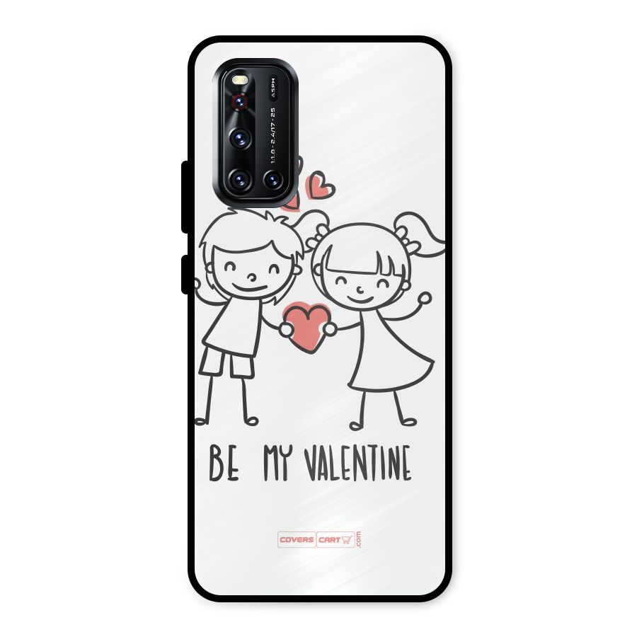 Be My Valentine Metal Back Case for Vivo V19