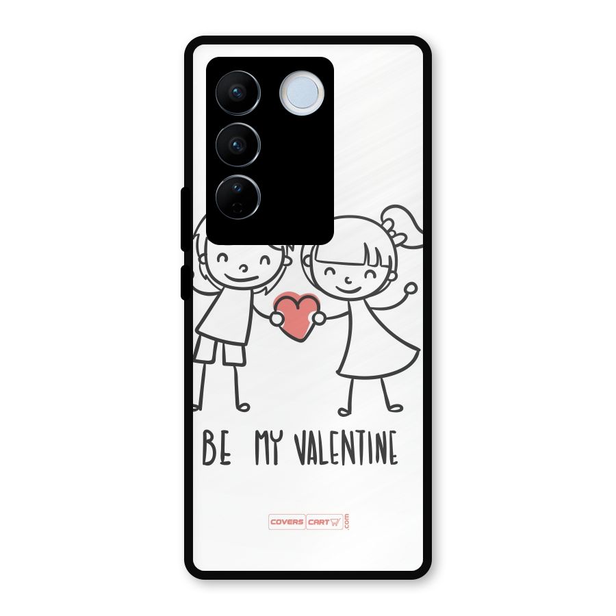Be My Valentine Metal Back Case for Vivo V27