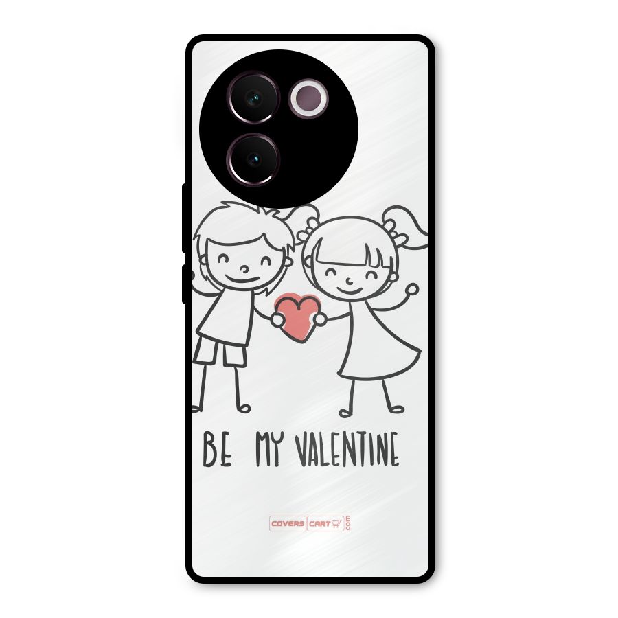 Be My Valentine Metal Back Case for Vivo V30e