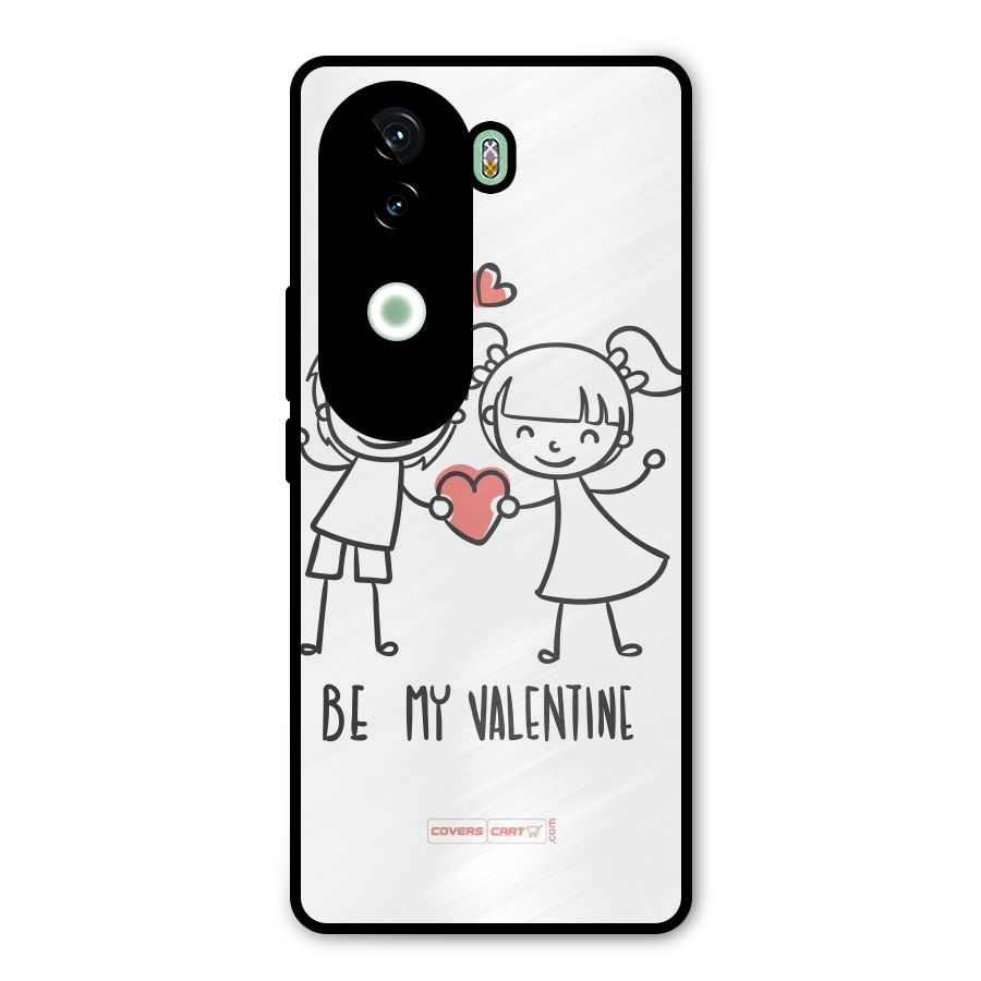 Be My Valentine Metal Back Case for Vivo V40e