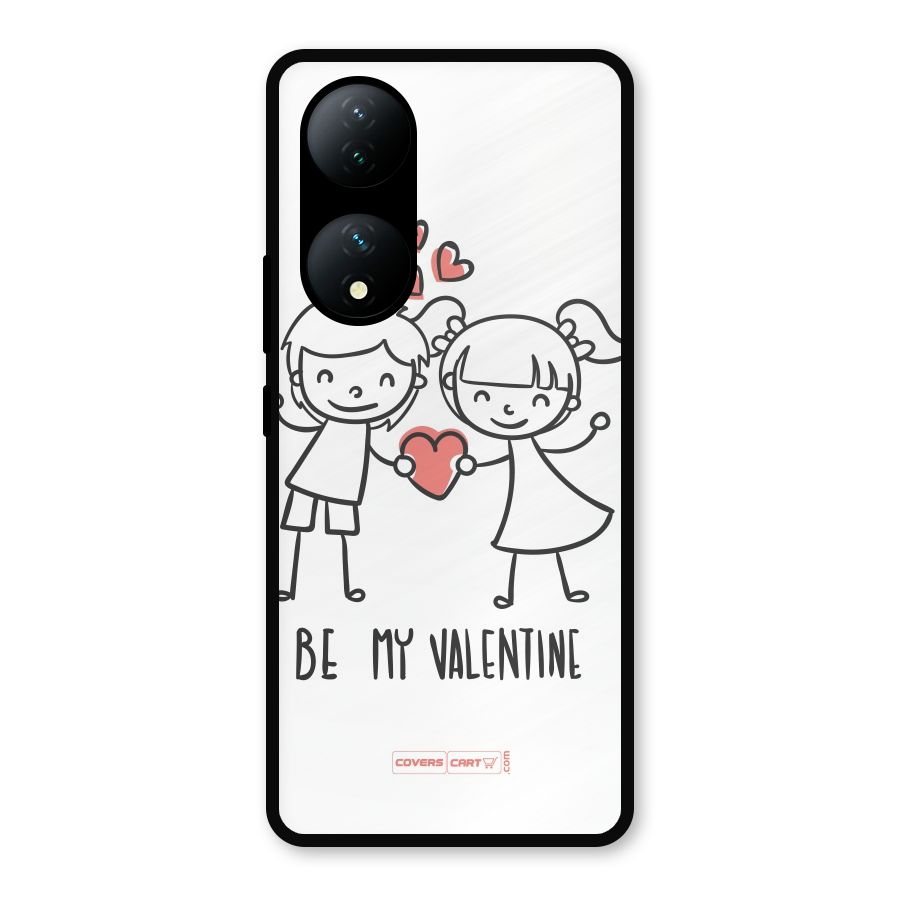 Be My Valentine Metal Back Case for Vivo Y100a