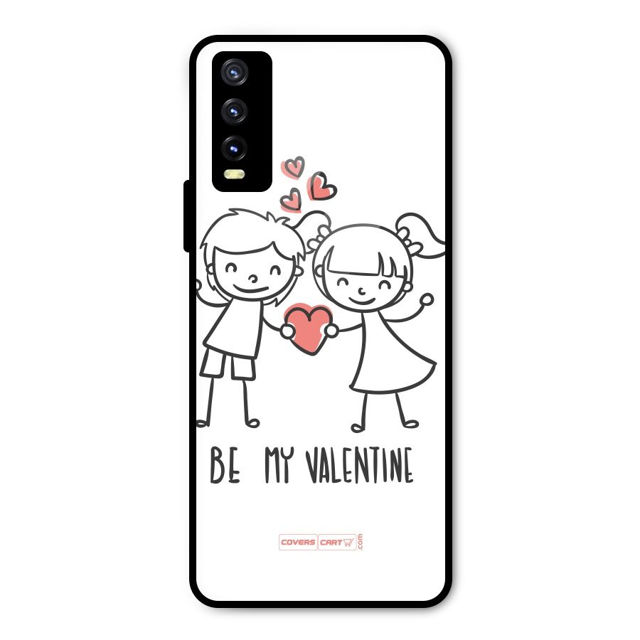 Be My Valentine Metal Back Case for Vivo Y20g
