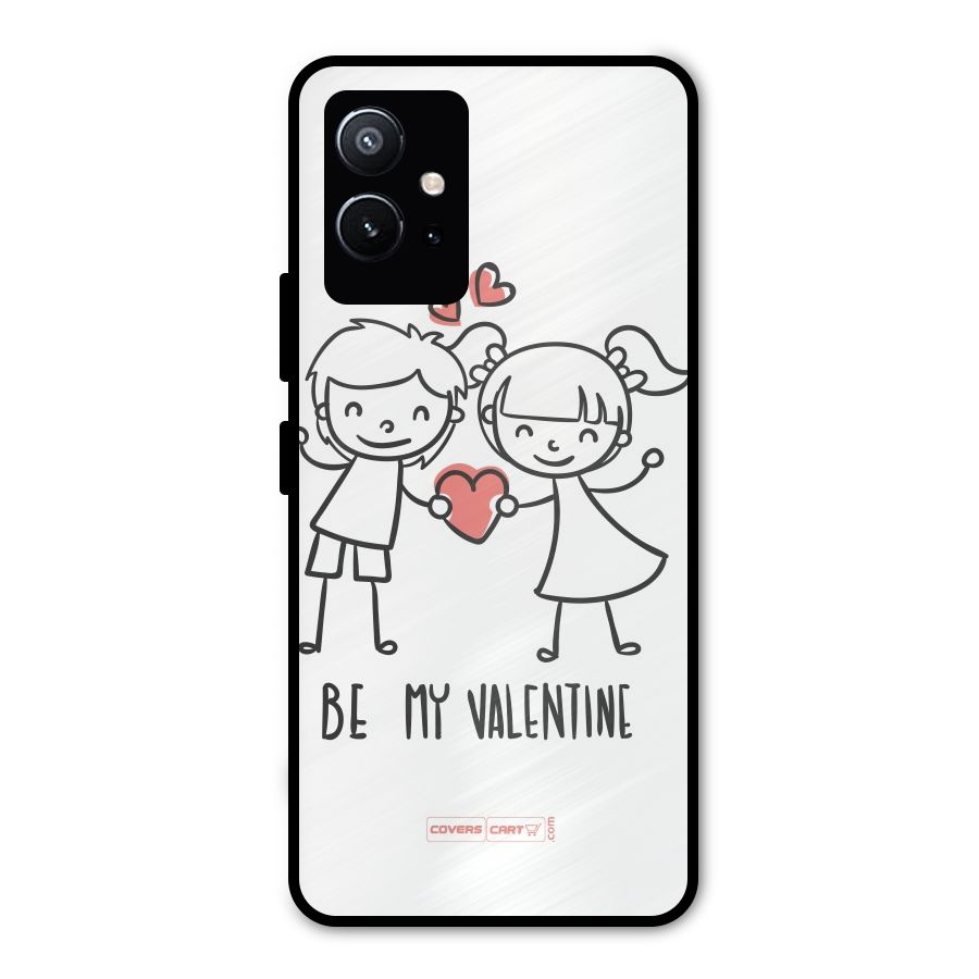 Be My Valentine Metal Back Case for Vivo Y75 5G