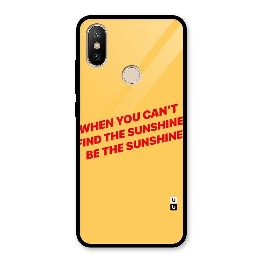 Be The Sunshine Glass Back Case for Redmi A2