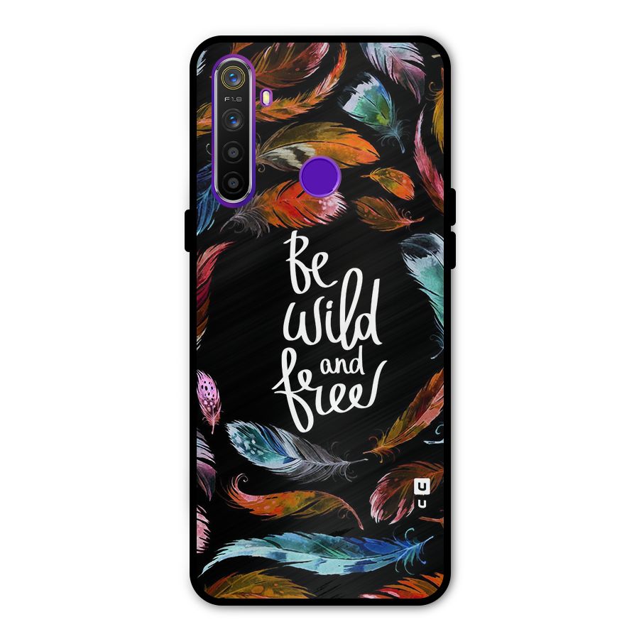 Be Wild and Free Glass Back Case for Realme 5s