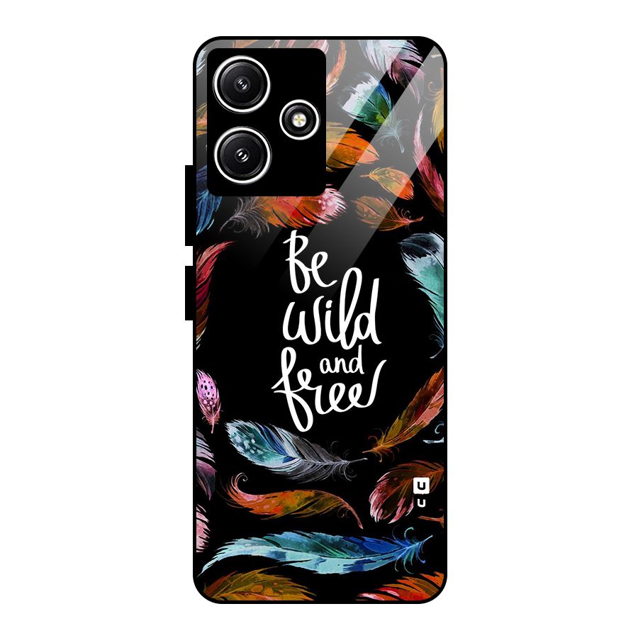 Be Wild and Free Glass Back Case for Redmi 12 5G