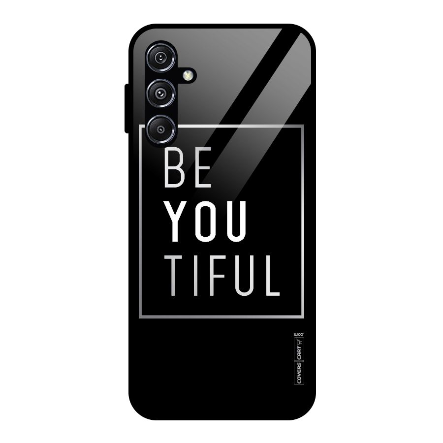 Be You Beautiful Glass Back Case for Galaxy M34 5G
