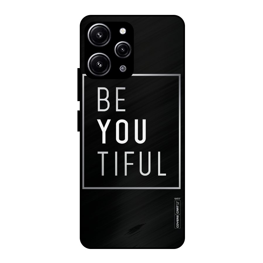 Be You Beautiful Glass Back Case for Redmi 12 4G