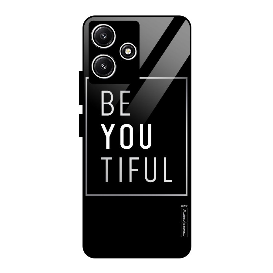 Be You Beautiful Glass Back Case for Redmi 12 5G