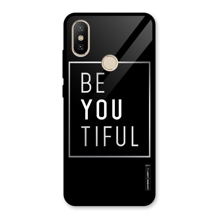 Be You Beautiful Glass Back Case for Redmi A2