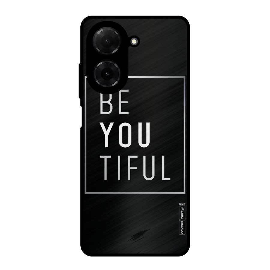 Be You Beautiful Metal Back Case for Redmi A5 4G