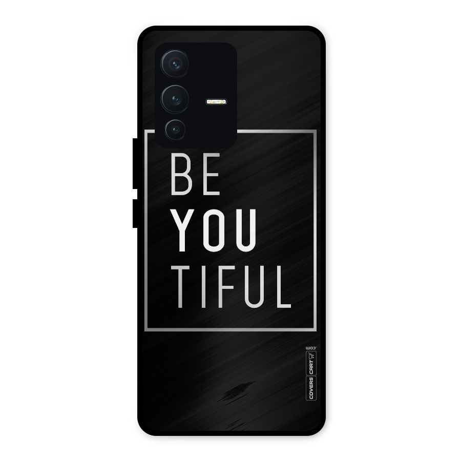 Be You Beautiful Metal Back Case for Vivo V23 5G