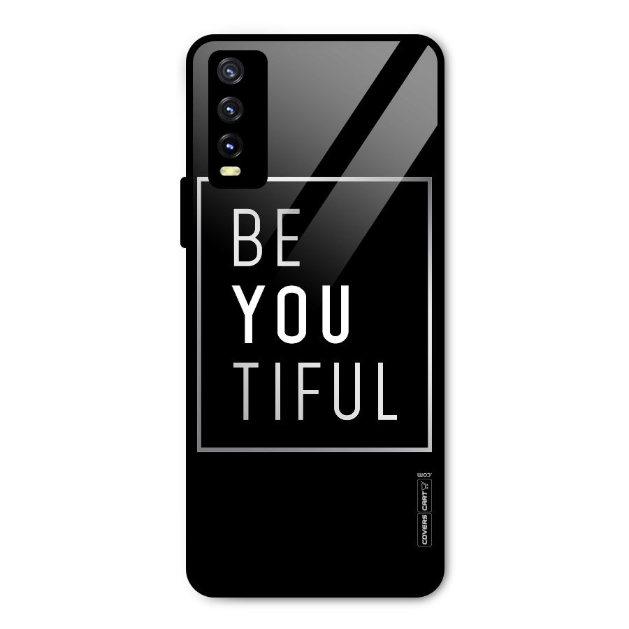 Be You Beautiful Metal Back Case for Vivo Y20 2021