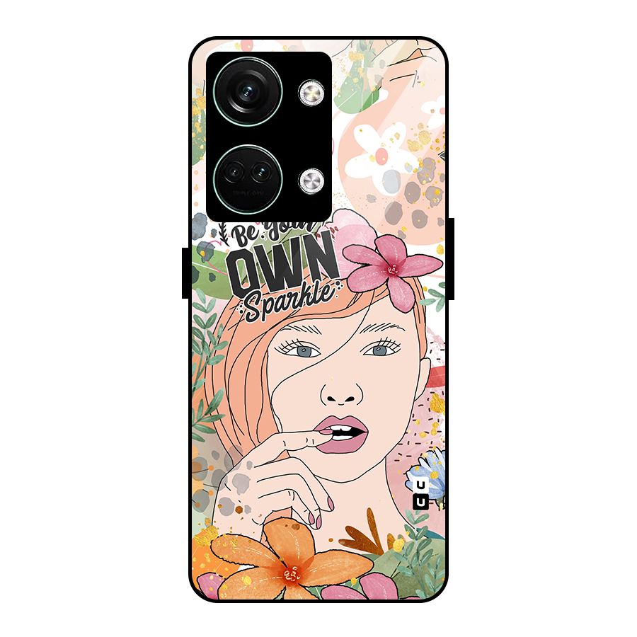 Be Your Own Sparkle Glass Back Case for Oneplus Nord 3