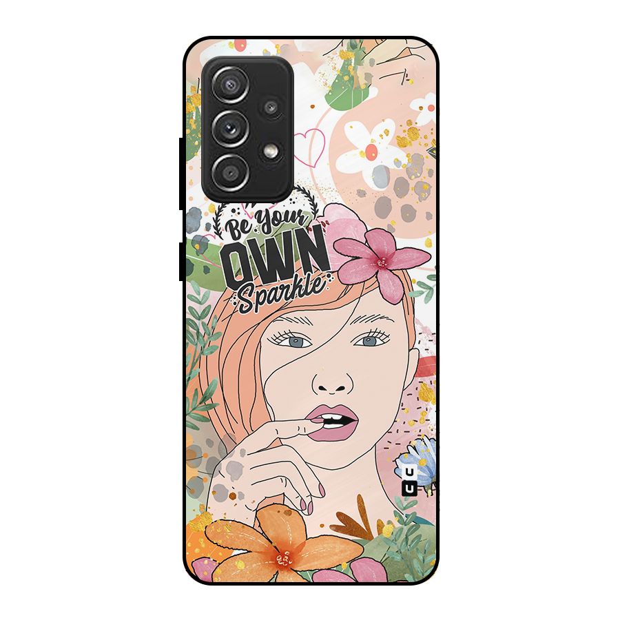 Be Your Own Sparkle Metal Back Case for Galaxy A52s 5G