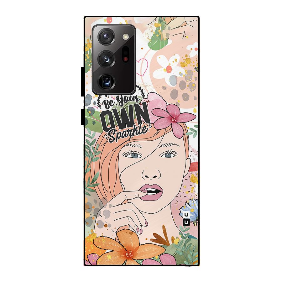 Be Your Own Sparkle Metal Back Case for Galaxy Note 20 Ultra 5G