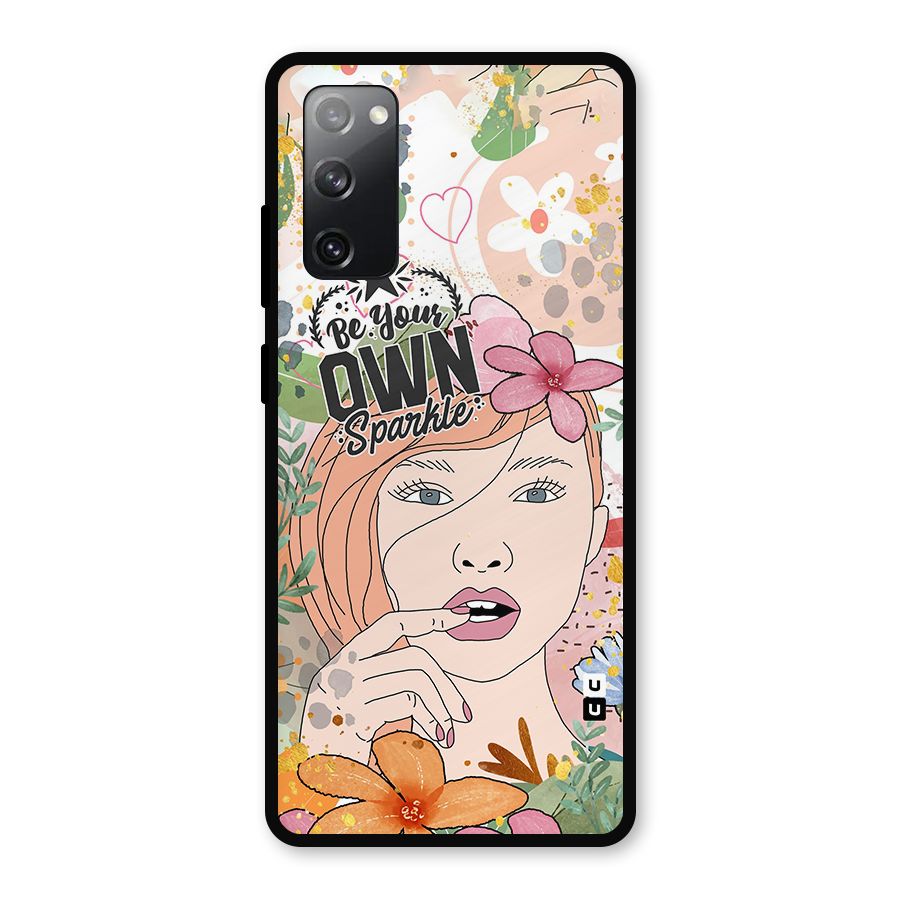 Be Your Own Sparkle Metal Back Case for Galaxy S20 FE 5G